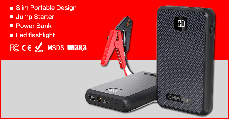 Slim Power Bank Jump Starter